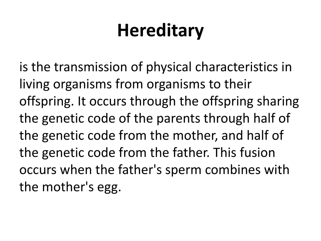 hereditary