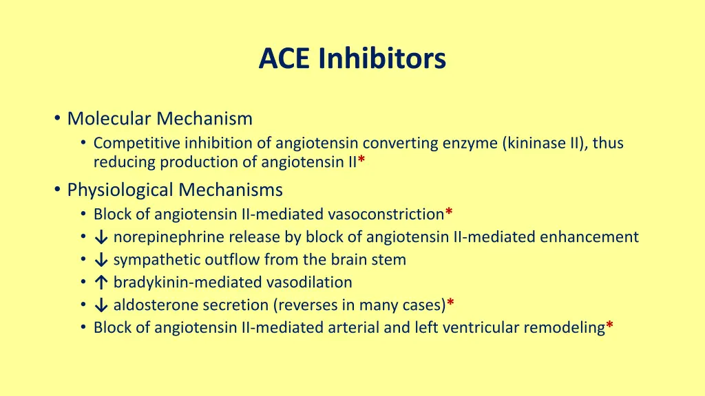 ace inhibitors