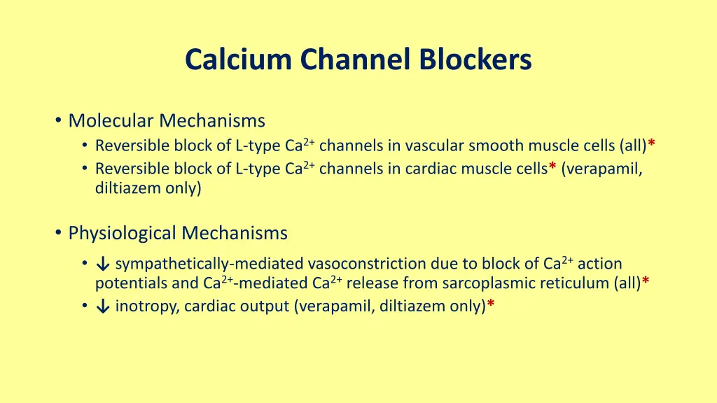 calcium channel blockers
