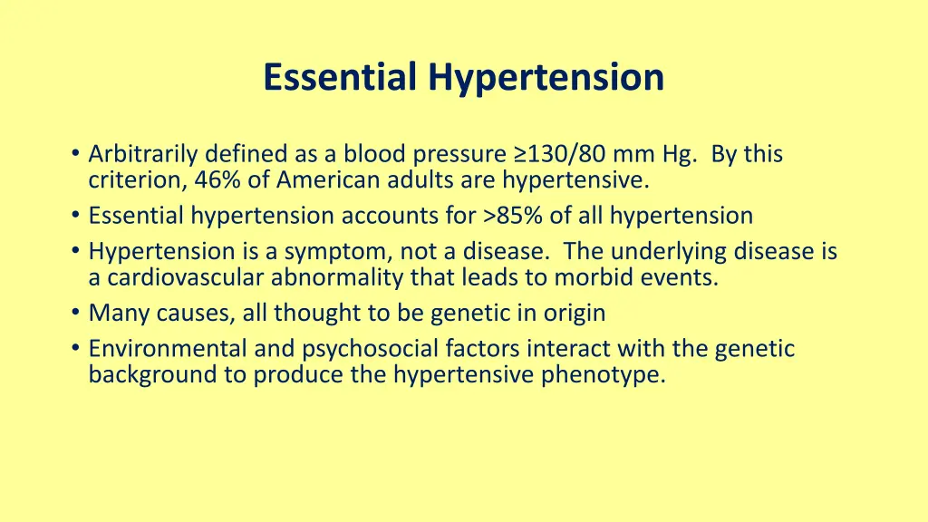 essential hypertension