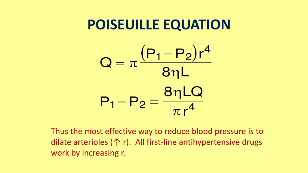 poiseuille equation q