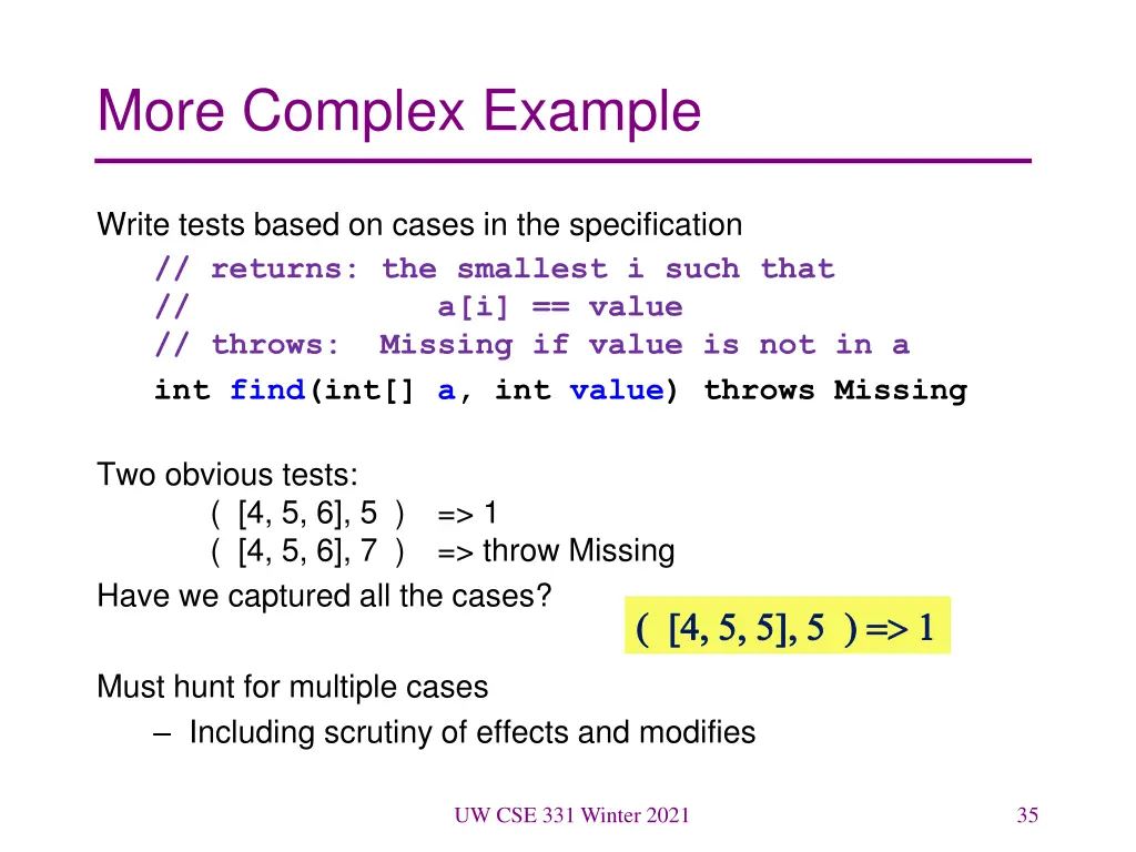 more complex example