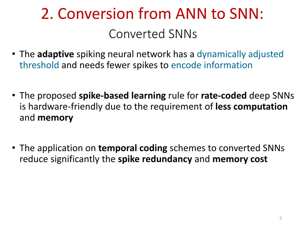 2 conversion from ann to snn 3