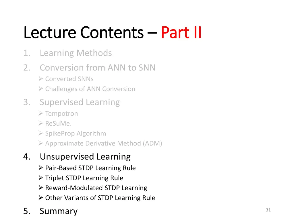 lecture contents lecture contents part ii