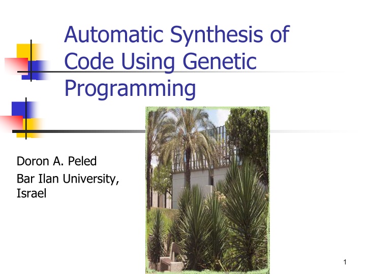 automatic synthesis of code using genetic
