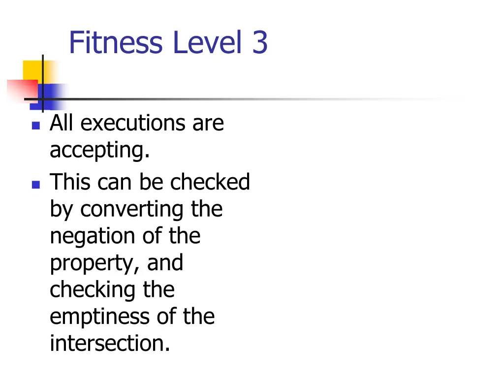 fitness level 3