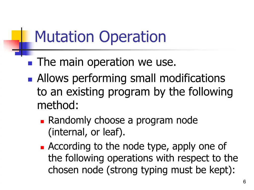 mutation operation