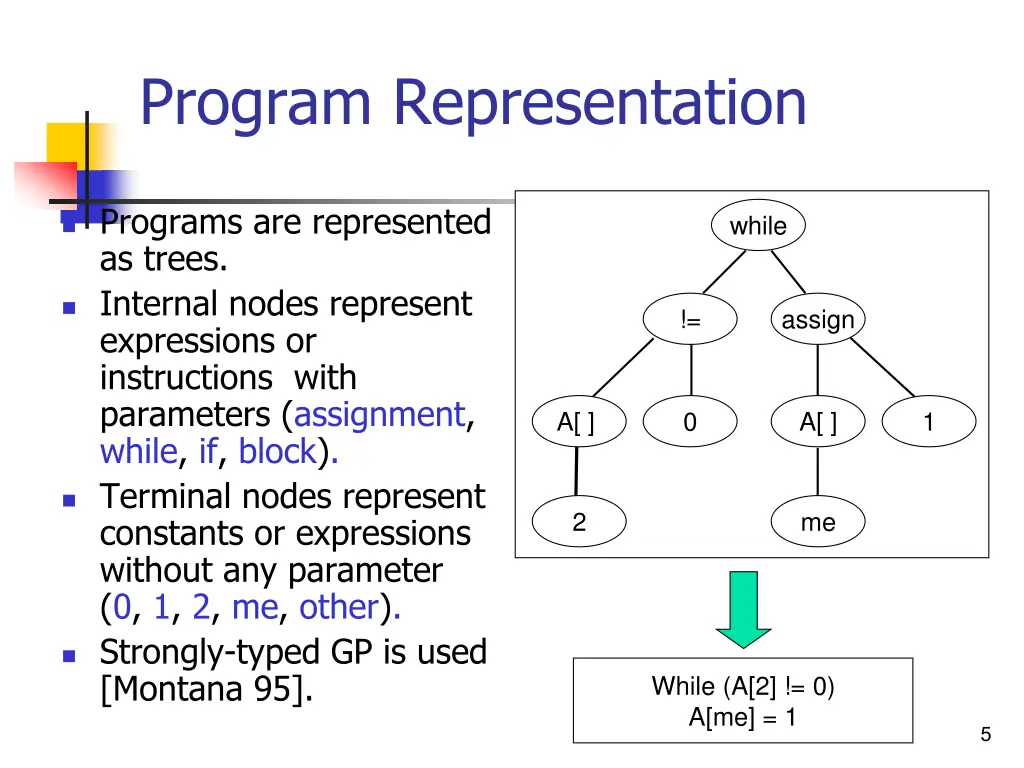program representation