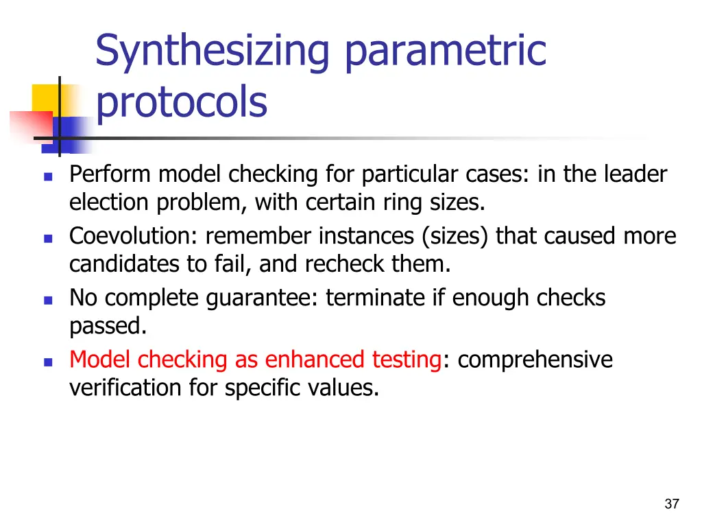 synthesizing parametric protocols