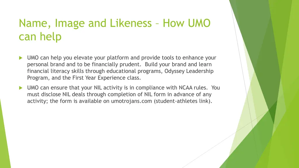 name image and likeness how umo can help