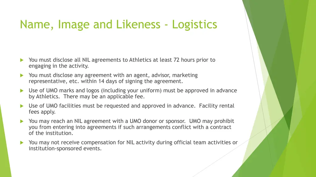 name image and likeness logistics