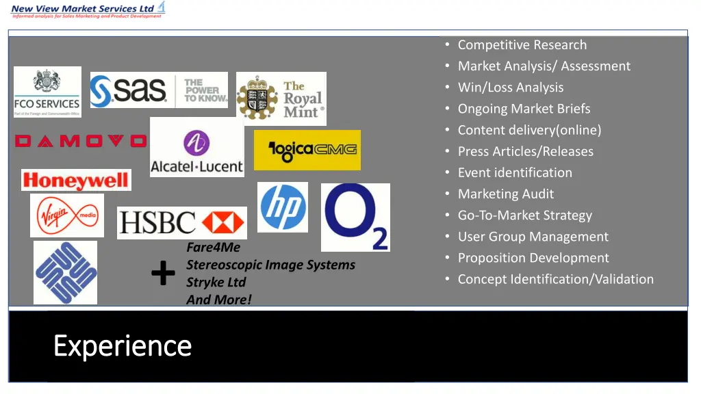 competitive research market analysis assessment