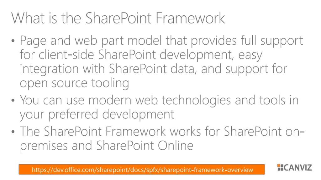what is the sharepoint framework 1