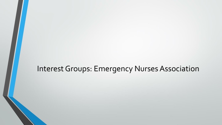 interest groups emergency nurses association