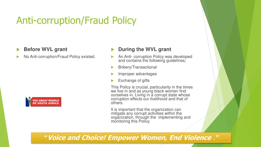 anti corruption fraud policy