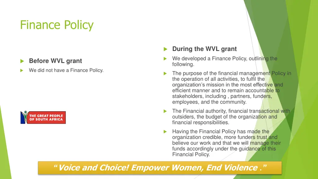 finance policy