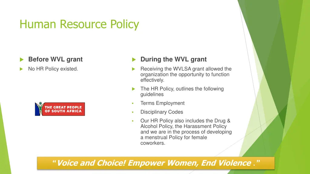 human resource policy