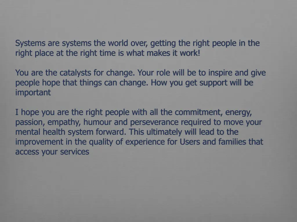 systems are systems the world over getting