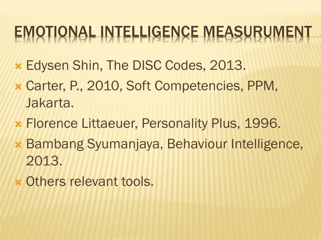 emotional intelligence measurument