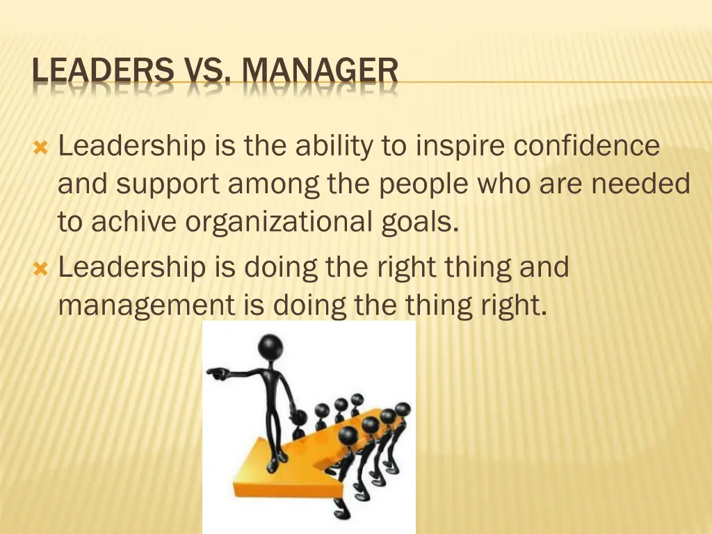 leaders vs manager
