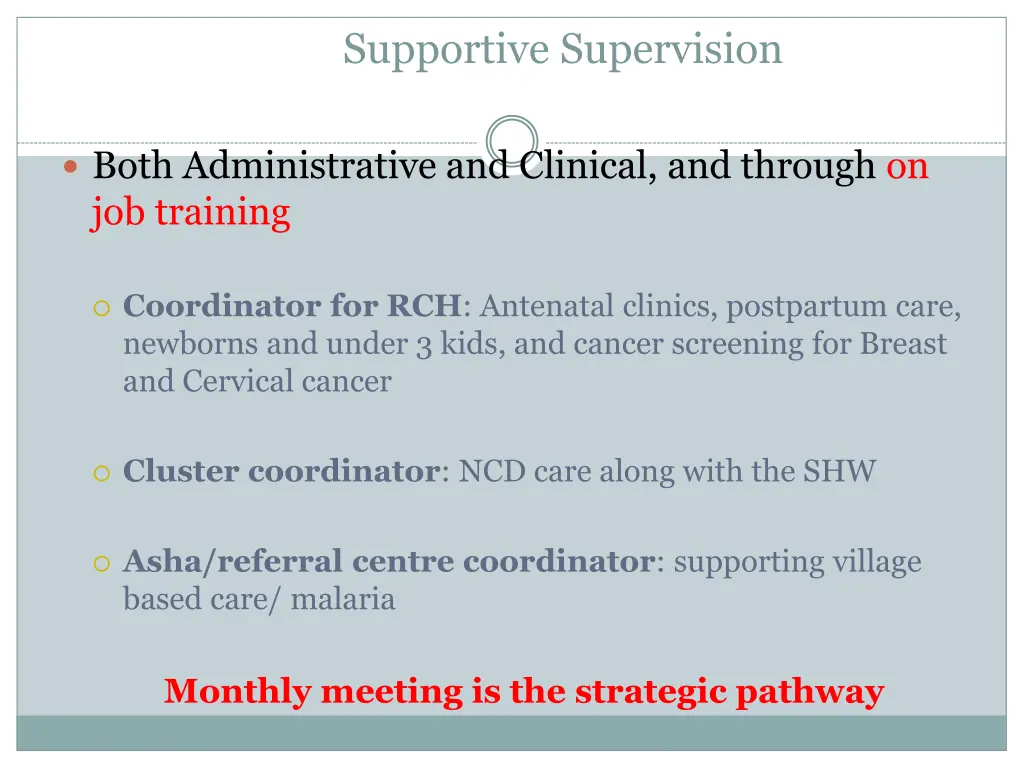 supportive supervision