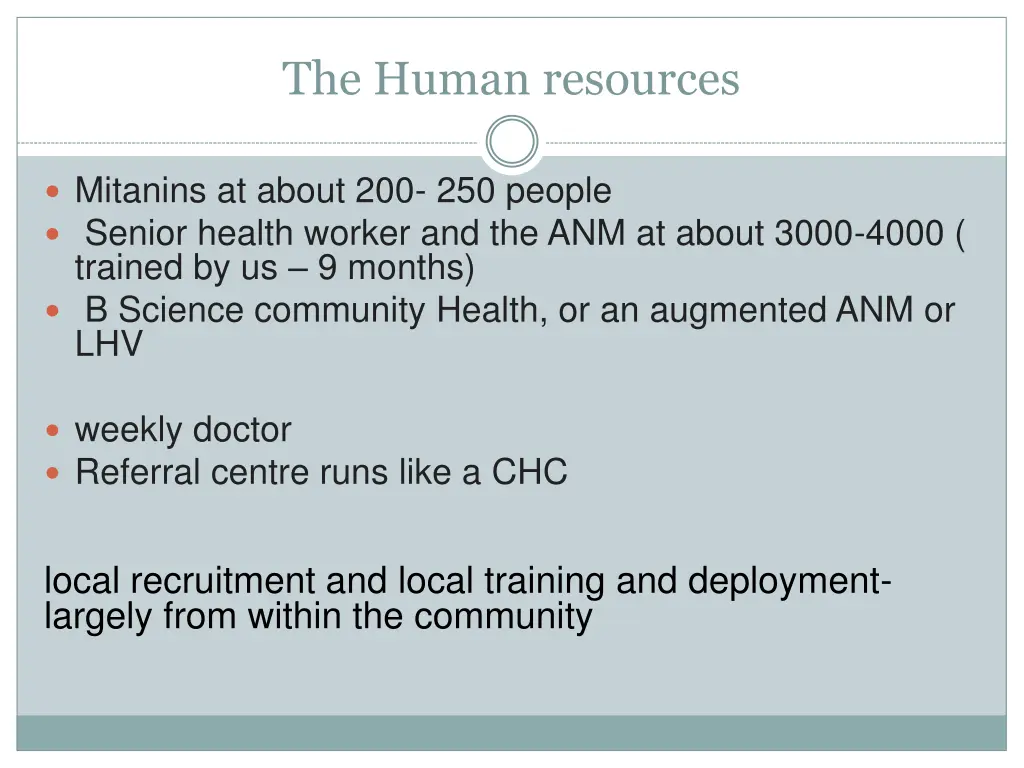 the human resources