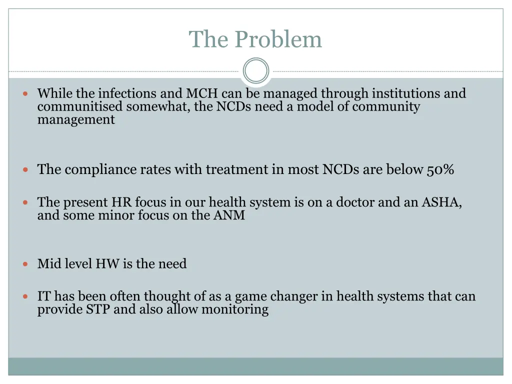 the problem