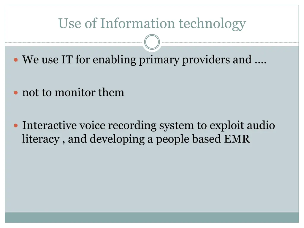 use of information technology
