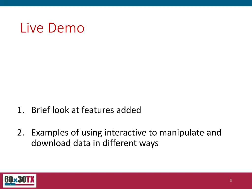 live demo