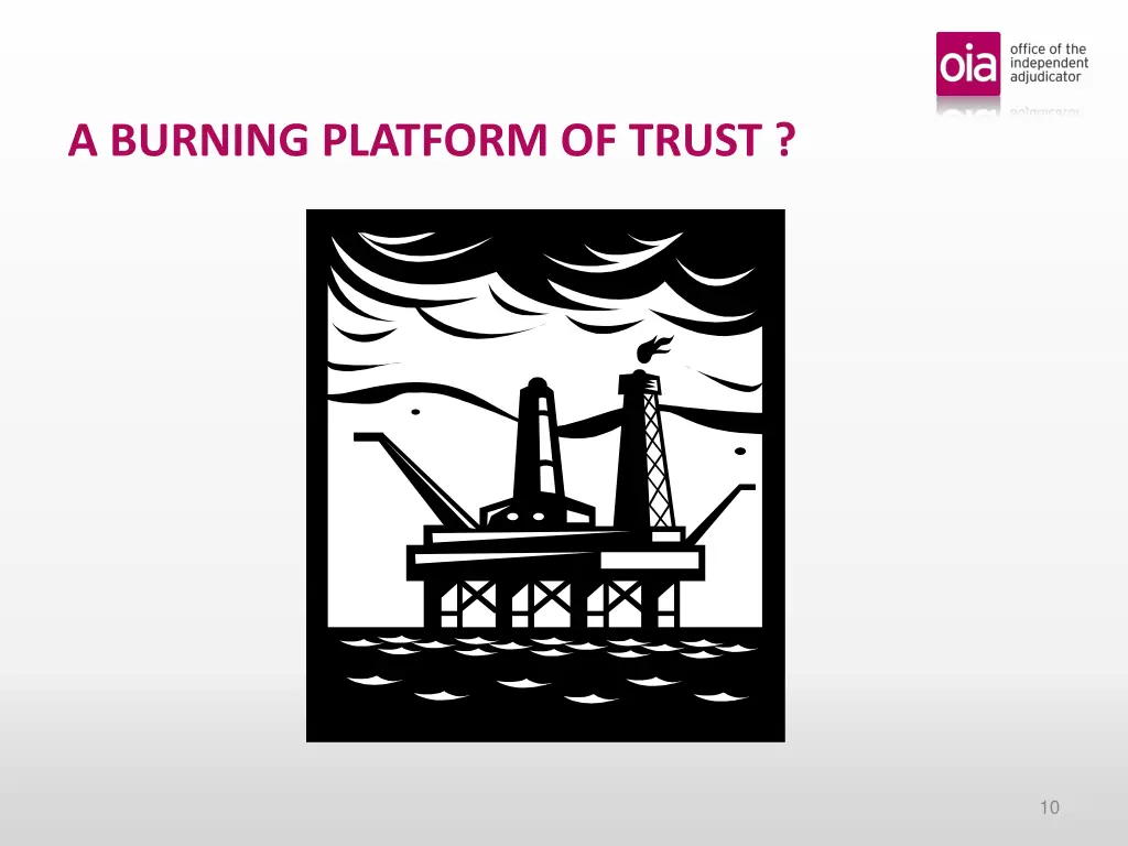 a burning platform of trust