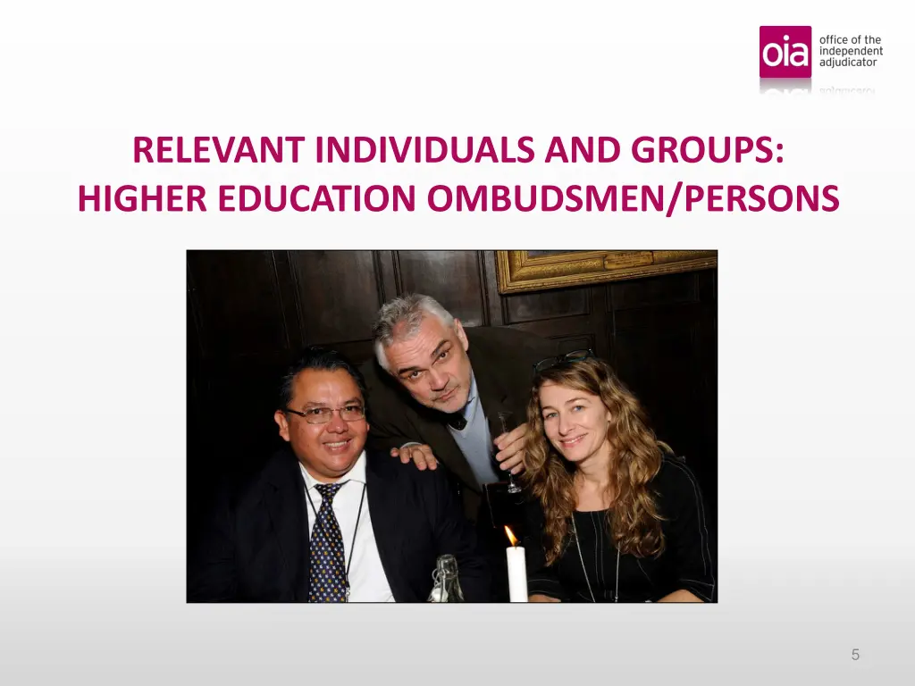 relevant individuals and groups higher education
