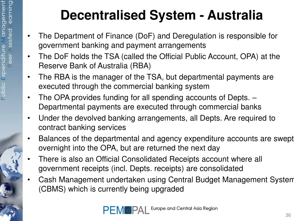 decentralised system australia