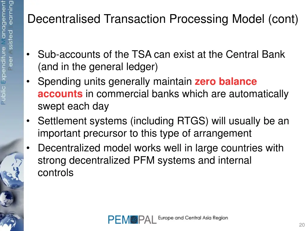 decentralised transaction processing model cont
