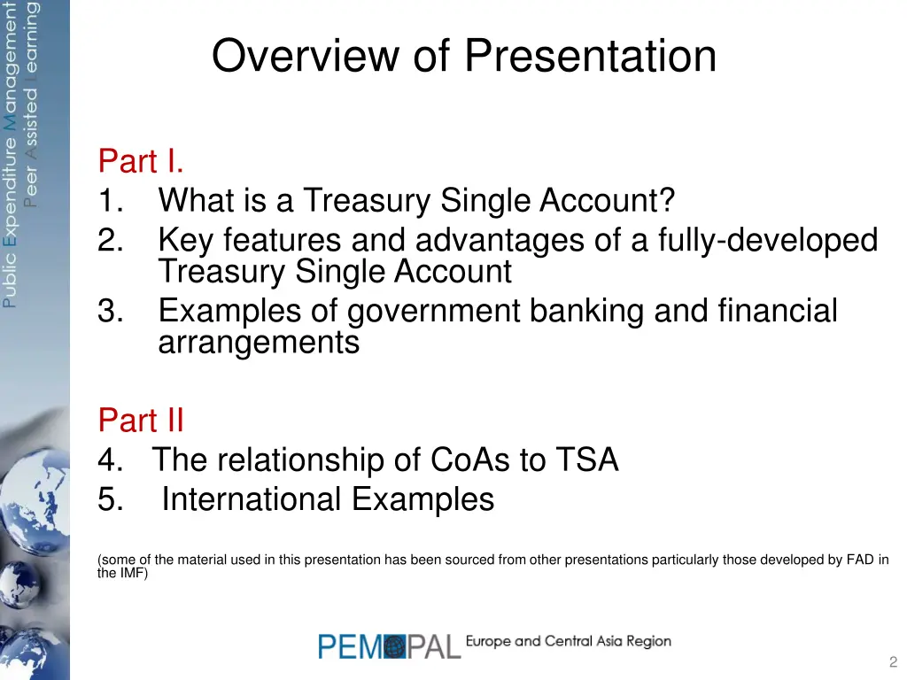 overview of presentation