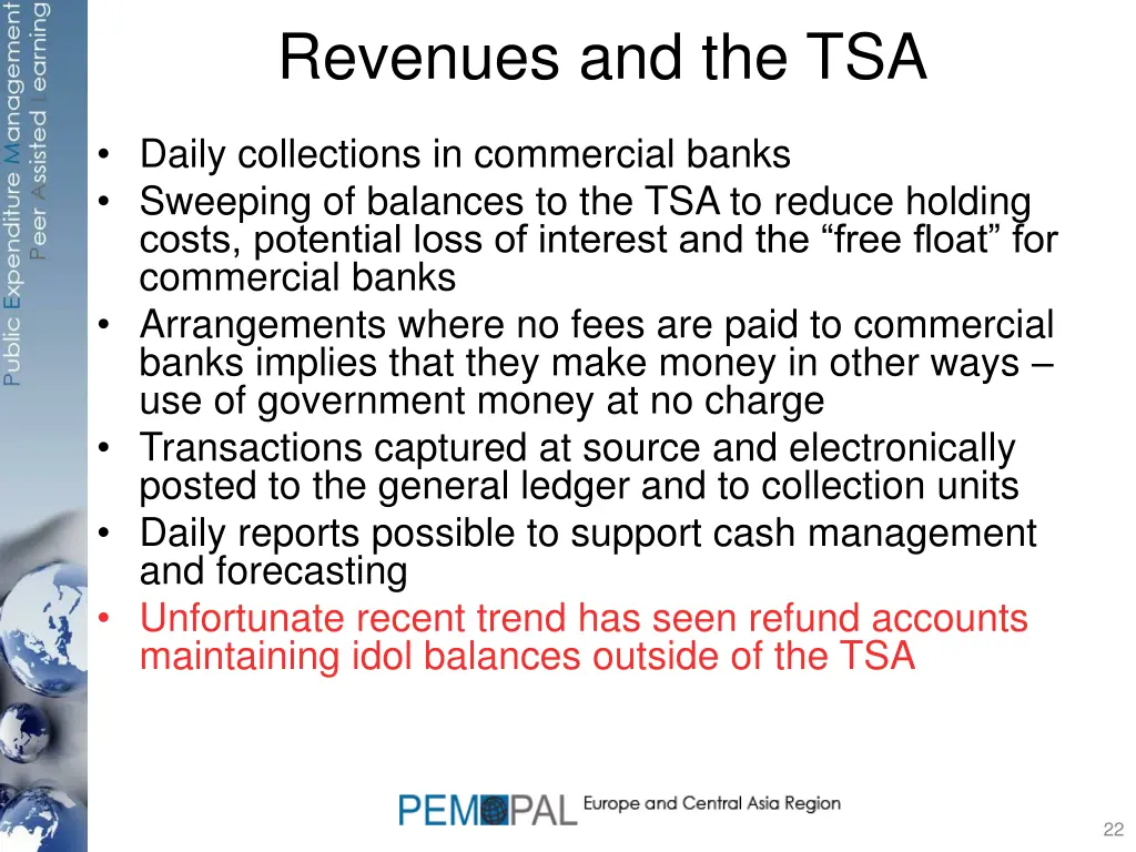 revenues and the tsa