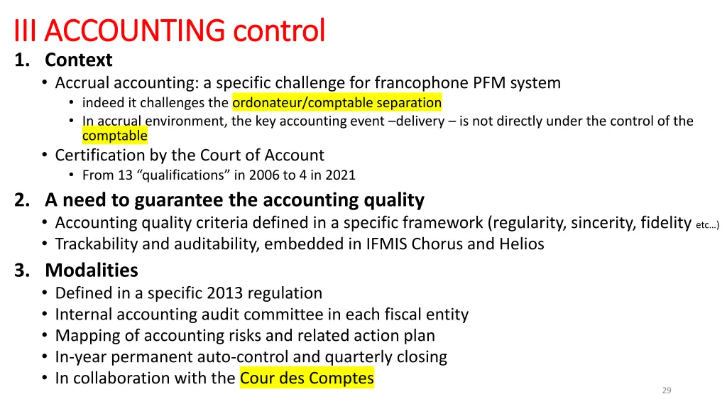 iii accounting control iii accounting control