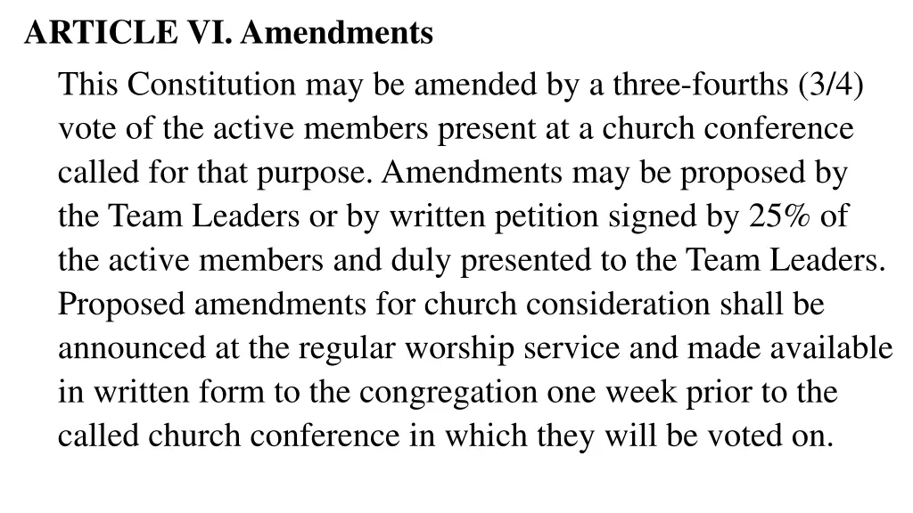 article vi amendments this constitution
