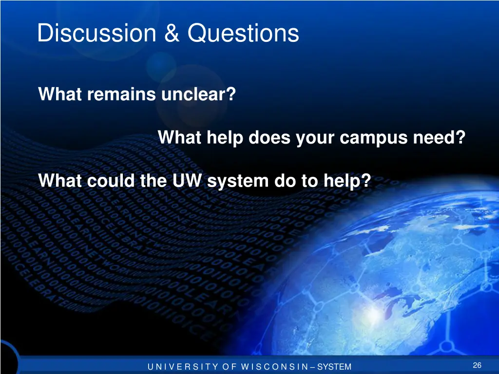 discussion questions