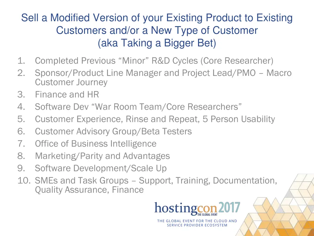 sell a modified version of your existing product 1