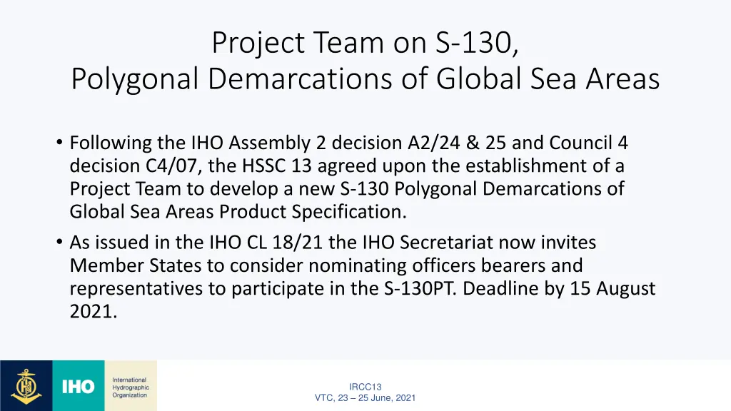 project team on s 130 polygonal demarcations