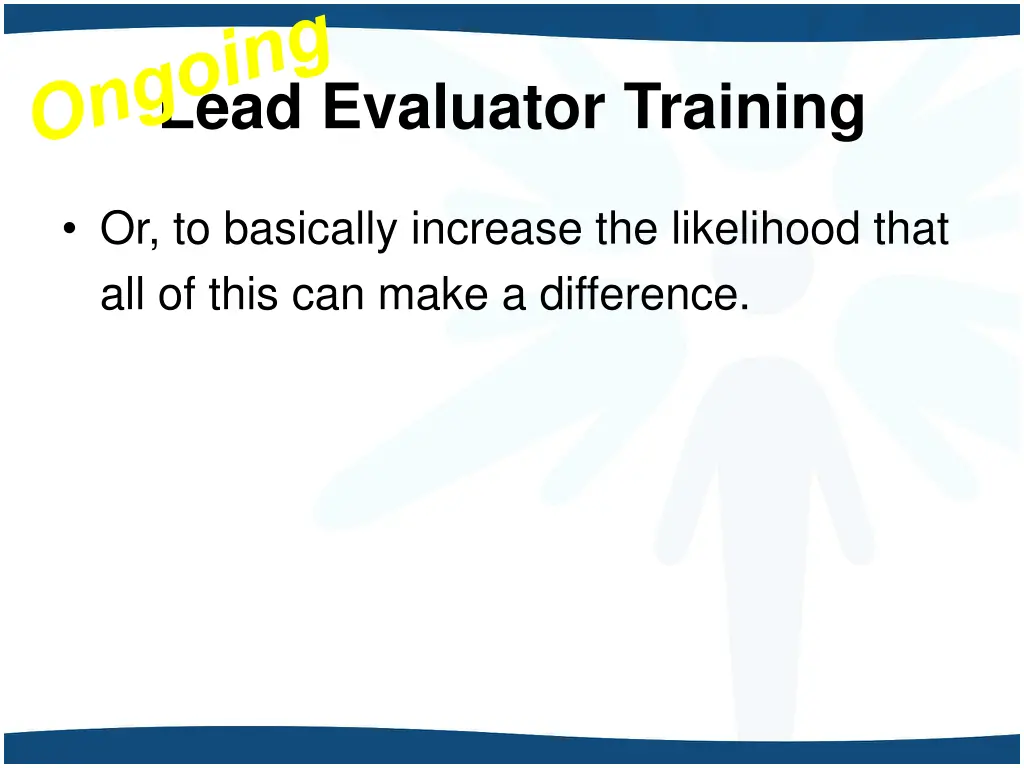 lead evaluator training 4