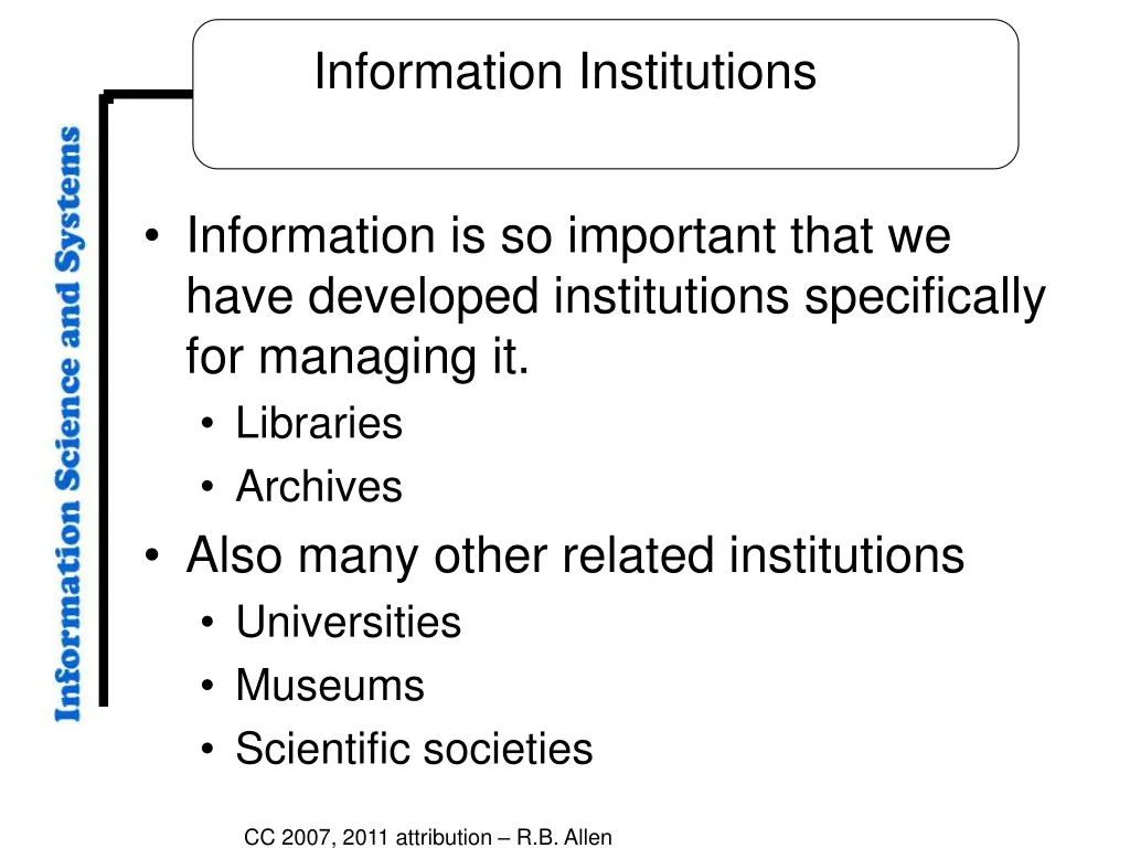 information institutions