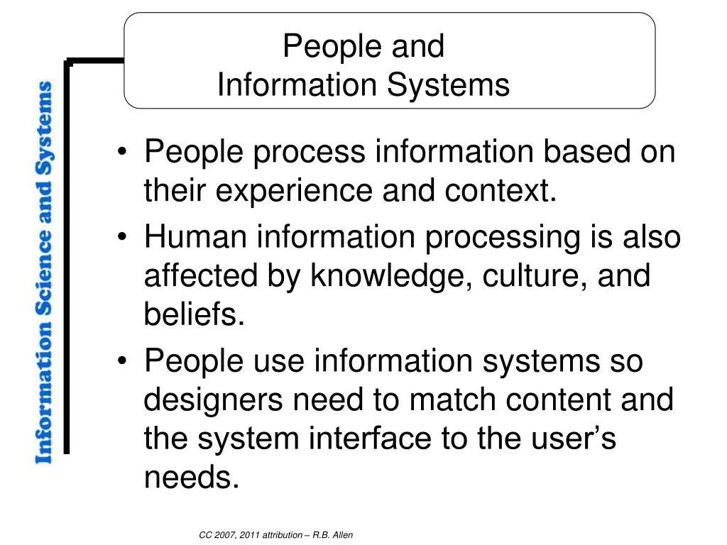 people and information systems