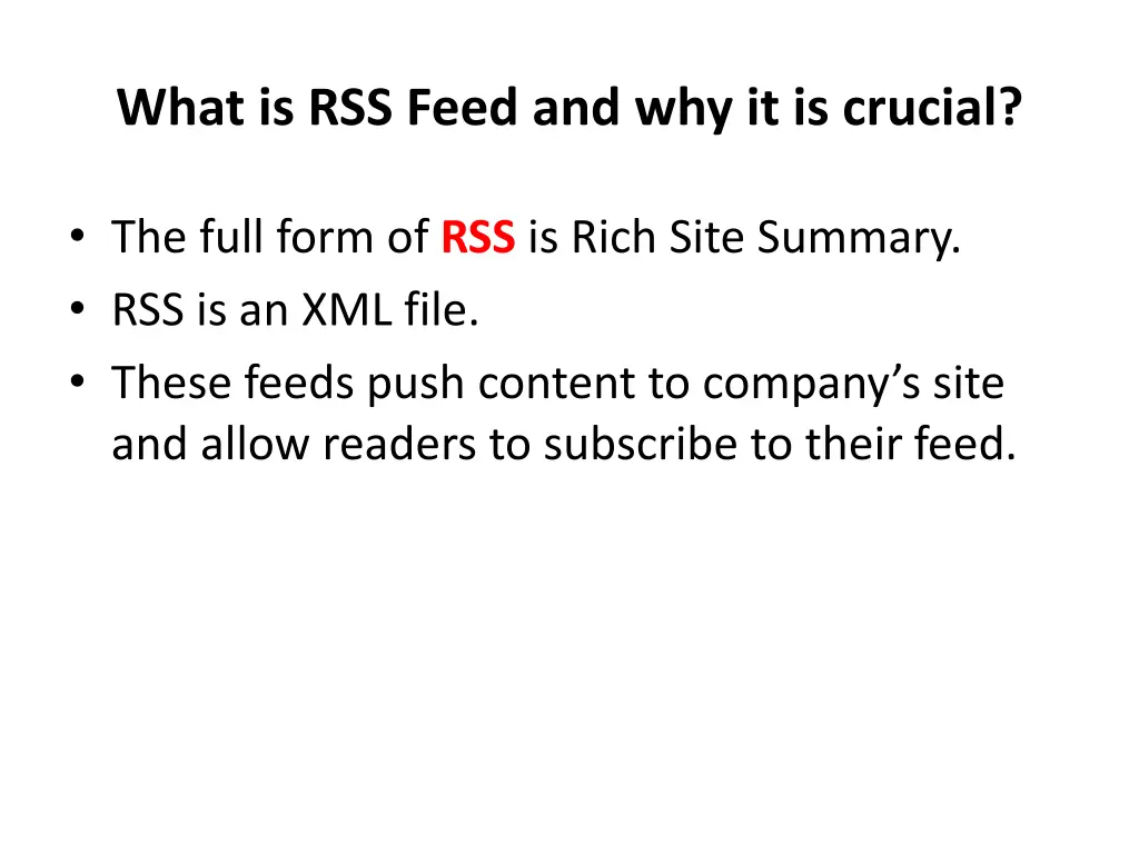 what is rss feed and why it is crucial