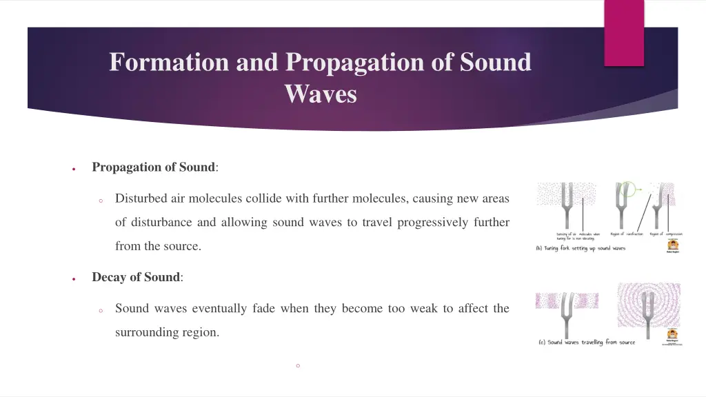 formation and propagation of sound waves