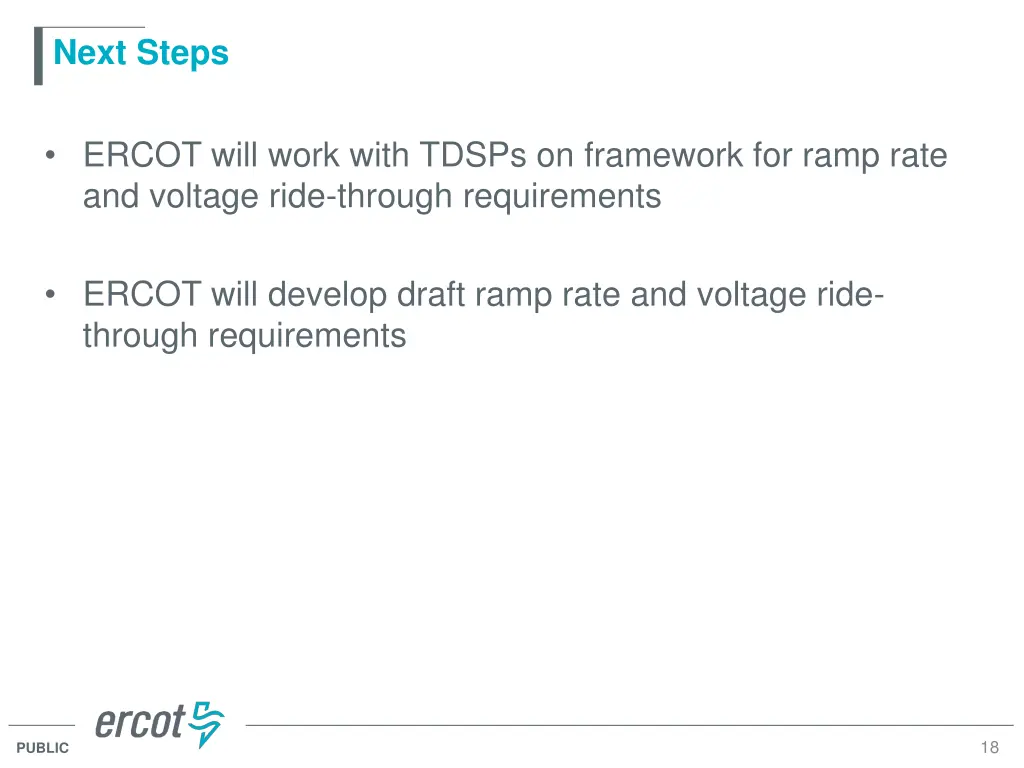 next steps