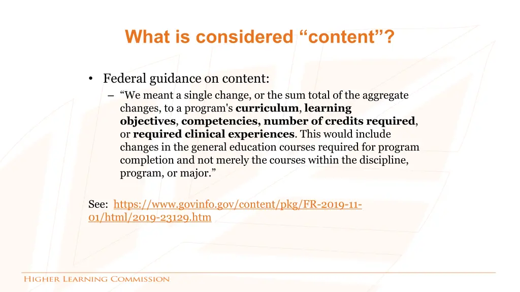what is considered content