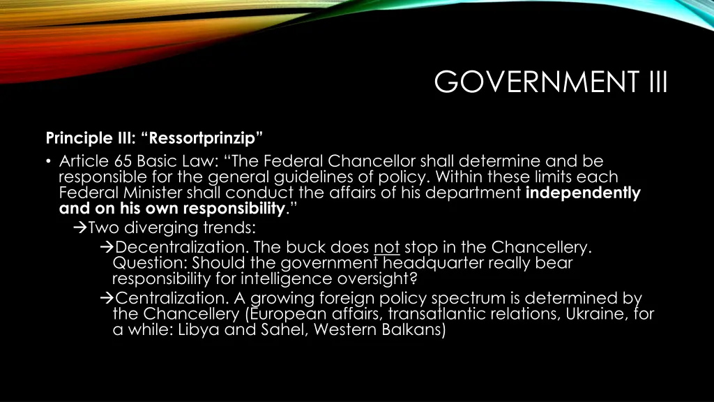 government iii
