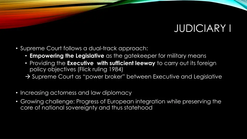 judiciary i