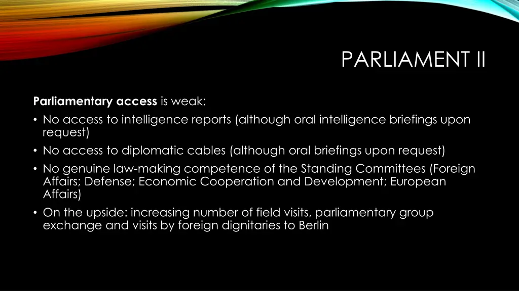 parliament ii
